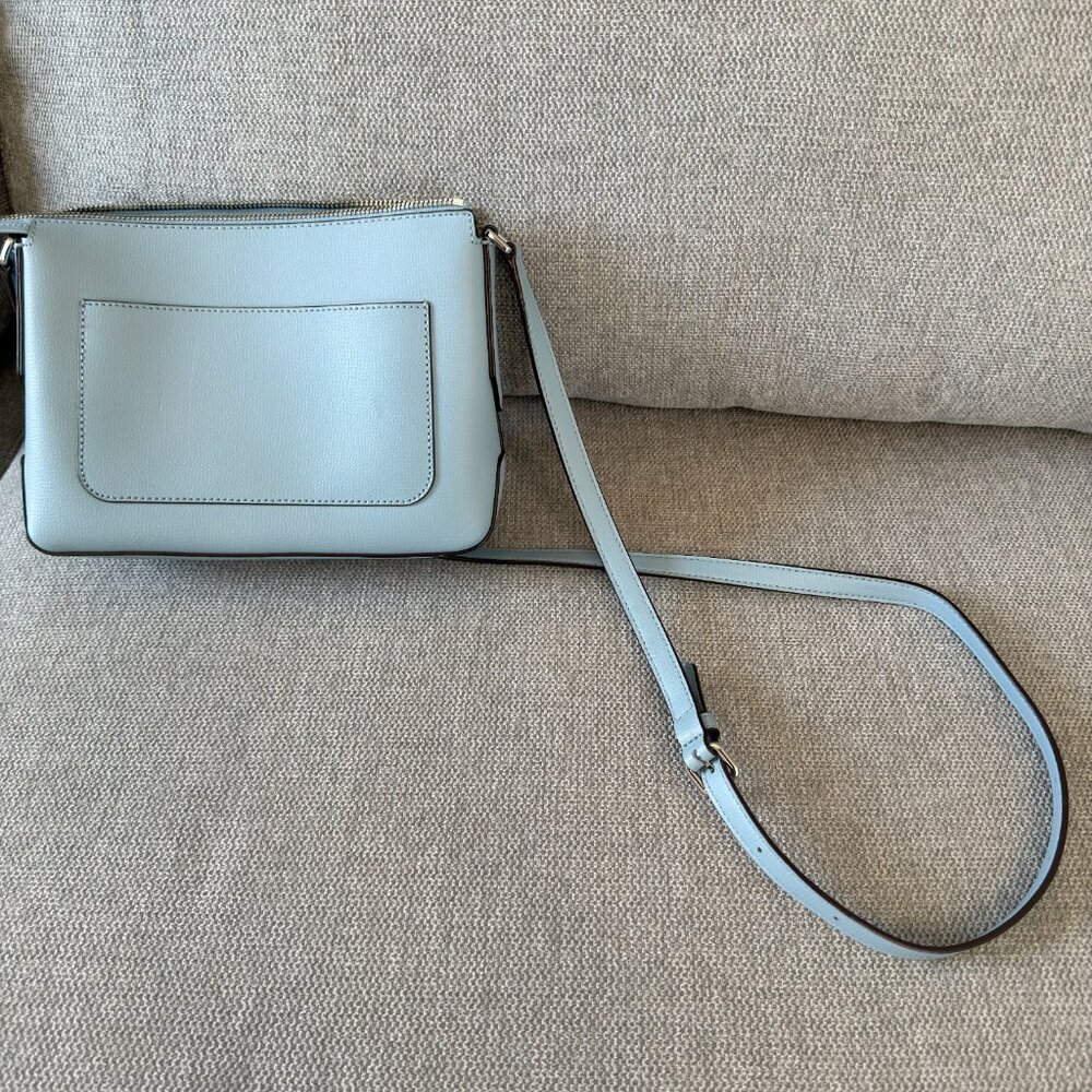 👜✨ DKNY New York Pebbled Leather Crossbody – Light Blue ✨👜 - Picture 8 of 11